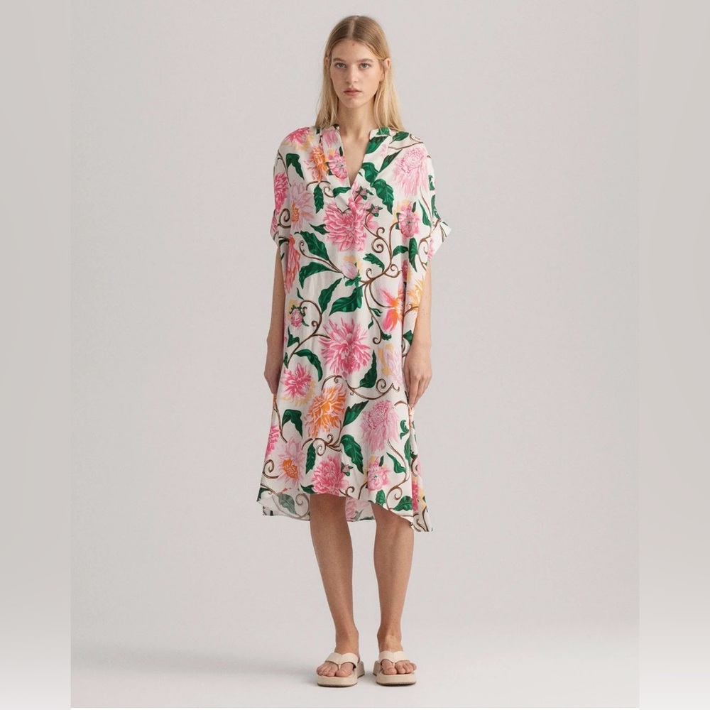 Gant Dress in Pink and Green Floral